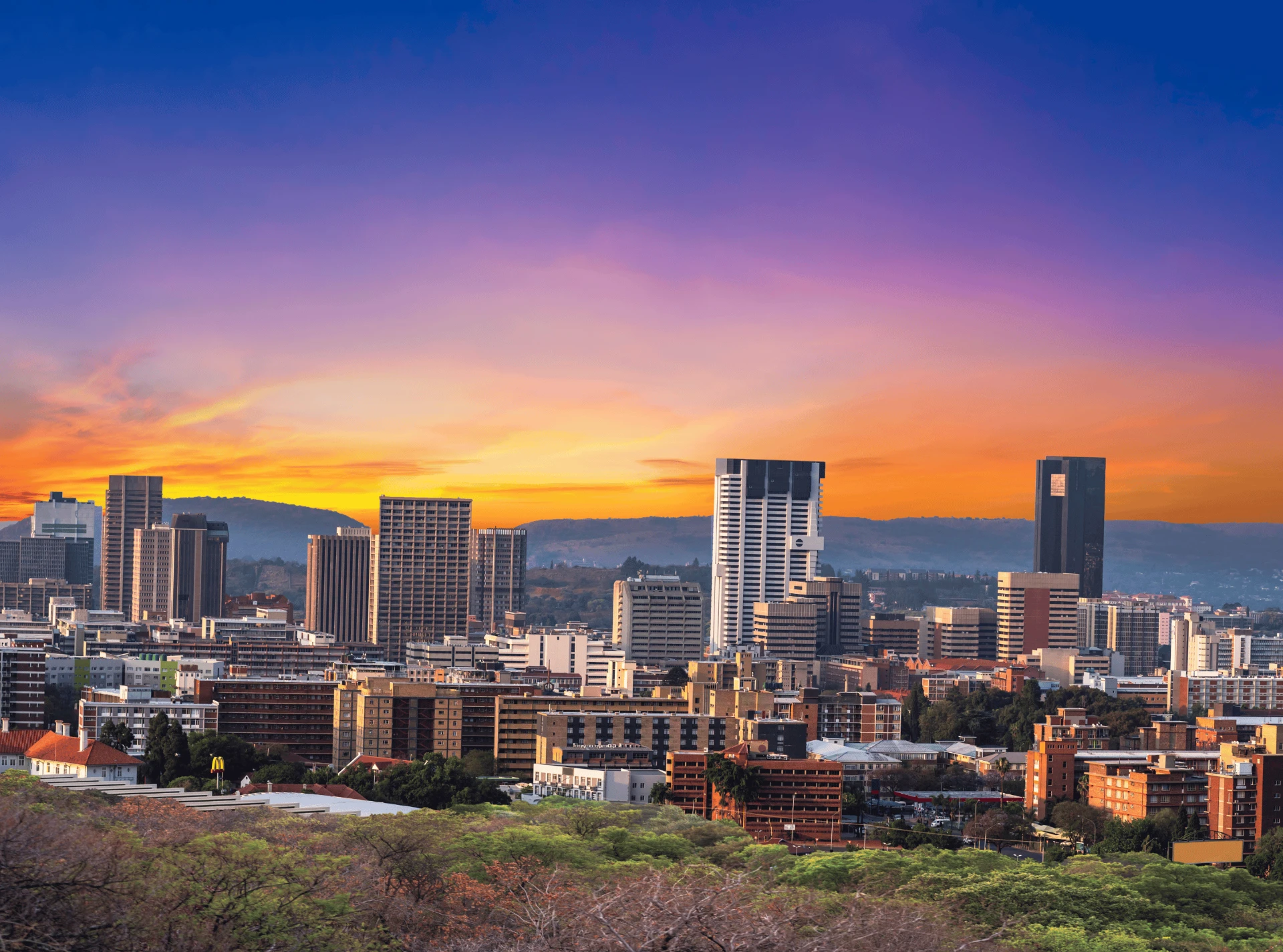 Aerial view of Pretoria